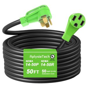 AplysiaTech 50 Amp 50 Foot RV and EV Extension Cord