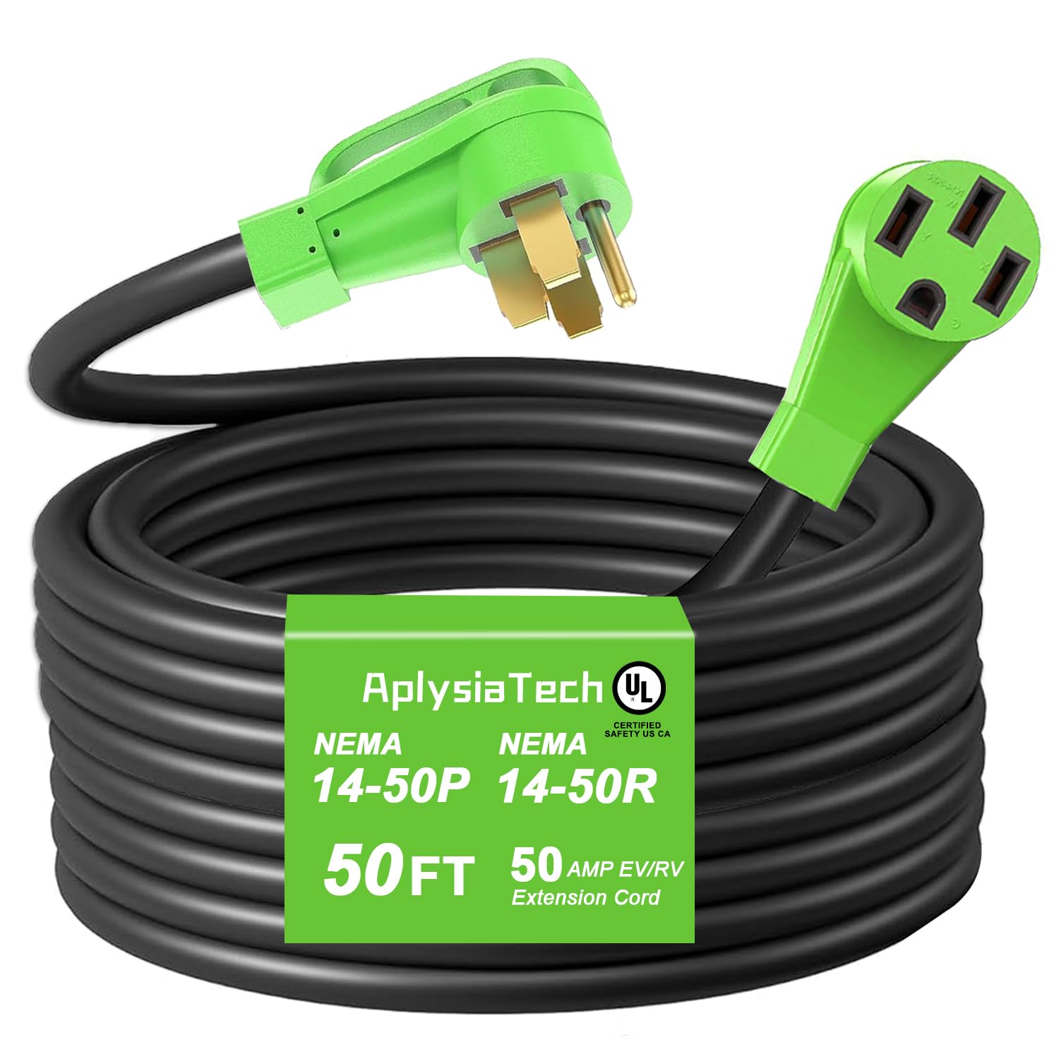 AplysiaTech 50 Amp 50 Foot RV and EV Extension Cord