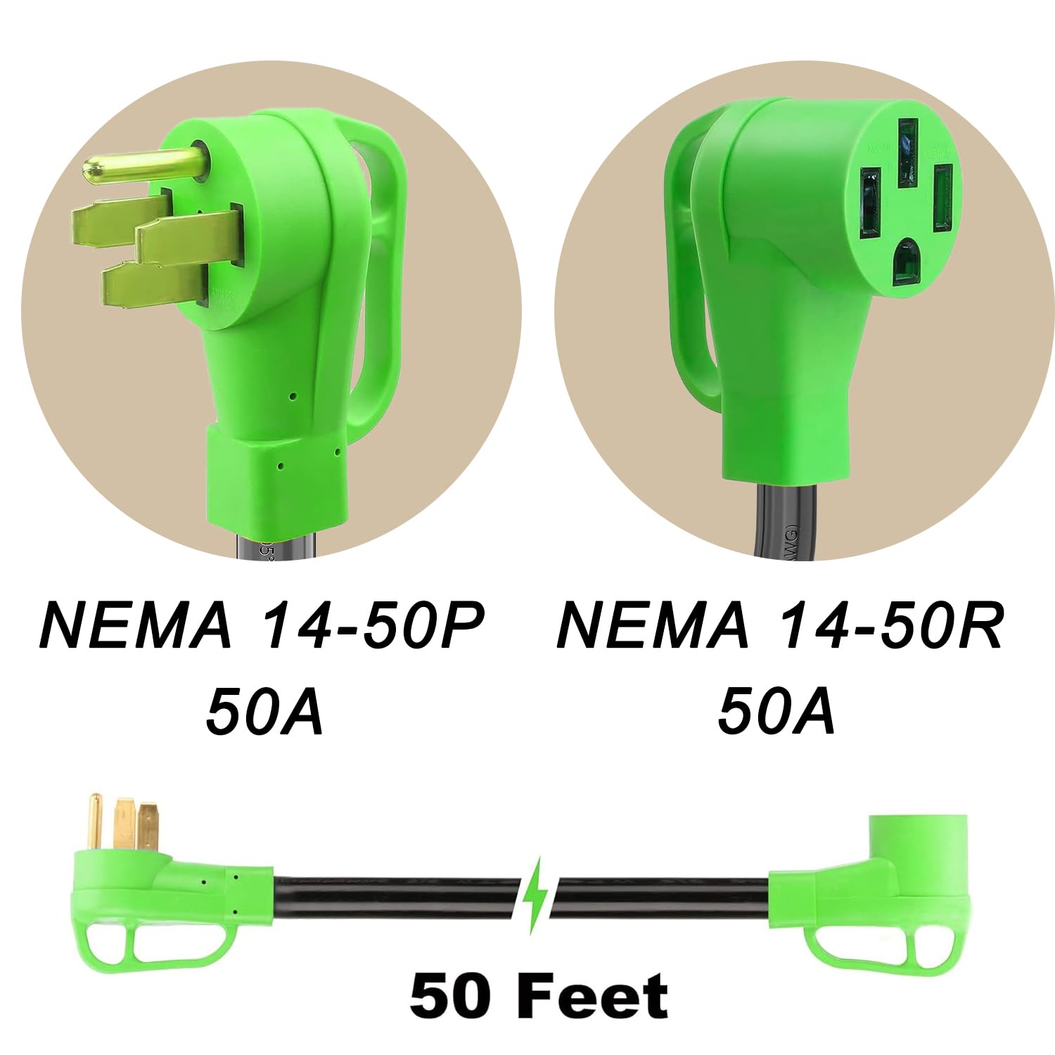 AplysiaTech 50 Amp 50 Foot RV and EV Extension Cord - Image 5